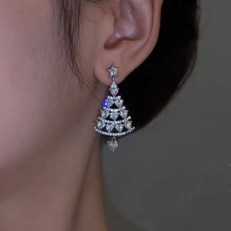NewChristmasTreeEarringsFemale925SilverNeedleHighFeeling-Veeddydropshipping-2
