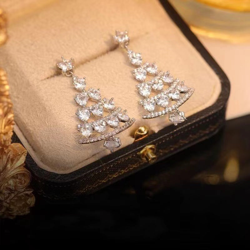    NewChristmasTreeEarringsFemale925SilverNeedleHighFeeling-Veeddydropshipping-5