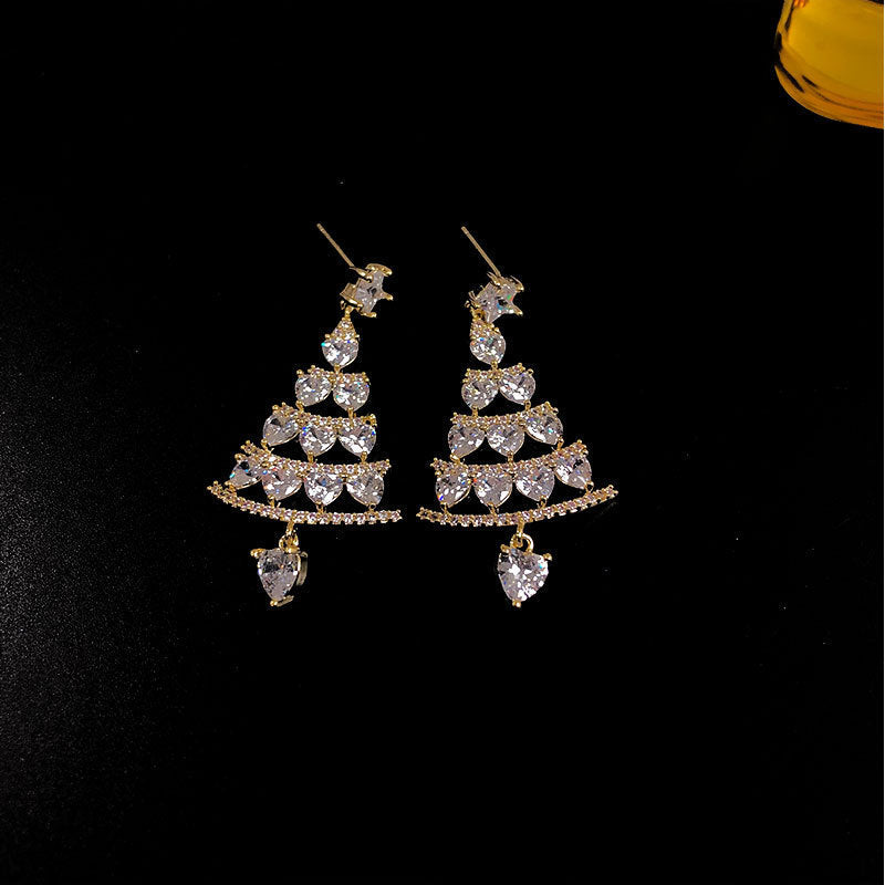    NewChristmasTreeEarringsFemale925SilverNeedleHighFeeling-Veeddydropshipping-6