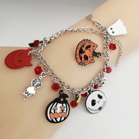 NicheWomenPersonalisedCreativePumpkinSkullBracelet-Veeddydropshipping-3