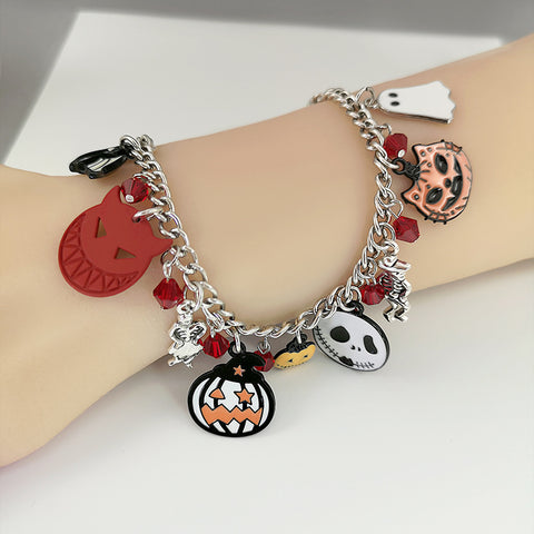 NicheWomenPersonalisedCreativePumpkinSkullBracelet-Veeddydropshipping-5