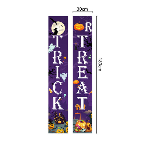 Halloween Ambience Magic Witch Couplet Decoration Hanging Flag-Veeddydropshipping