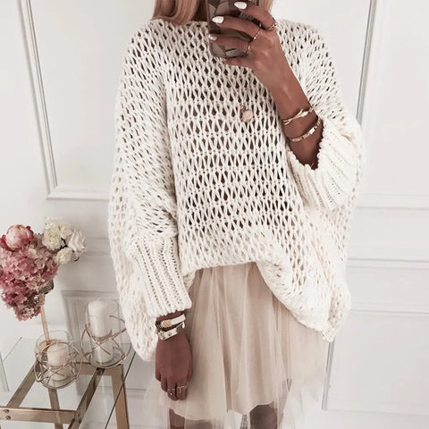 OneWordNeckBatShirtHollowSweaterWomen-Veeddydropshipping-4