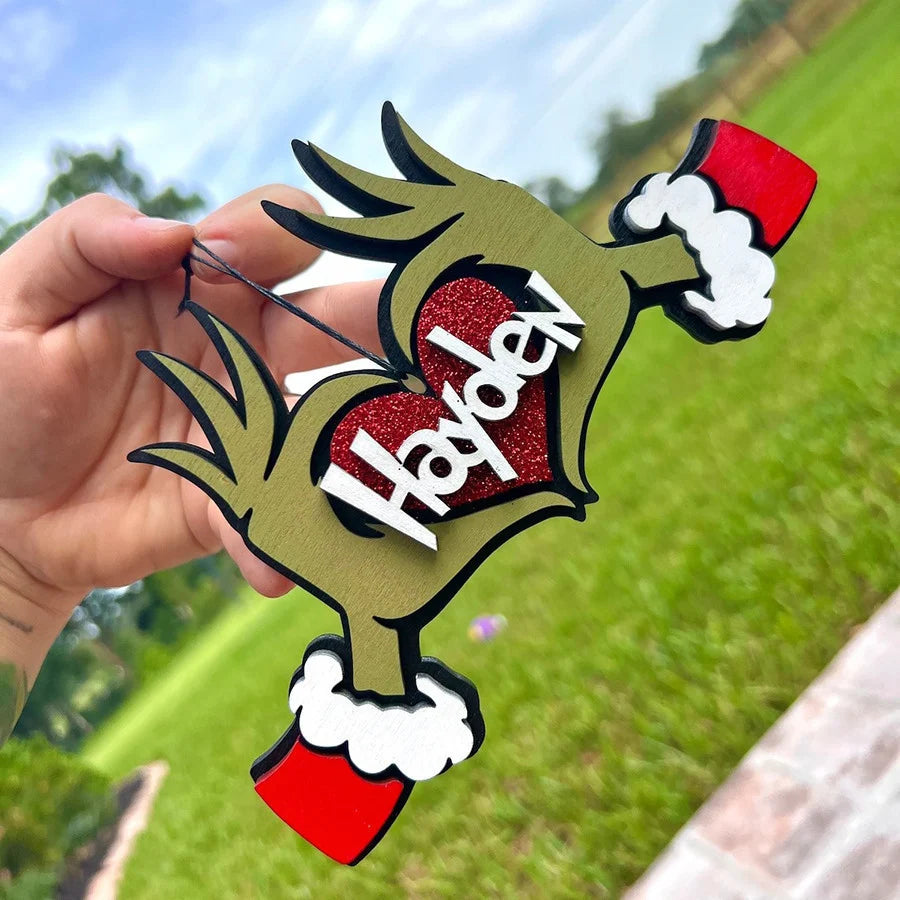    PersonalisedChristmasGrinchNameDecorationsChristmasDecorations-Veeddydropshipping-1
