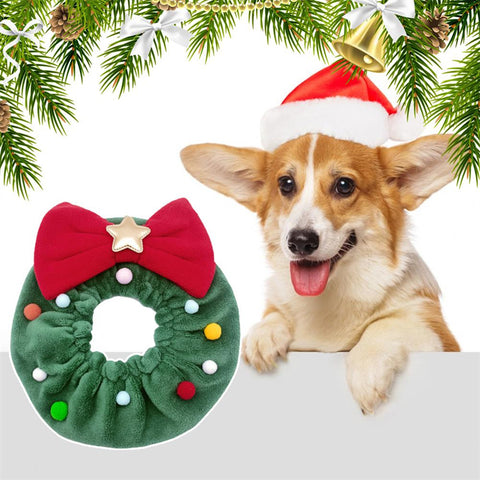       PetChristmasScarfCatCollarDogQuirkyPhotoProps-Veeddydropshipping-5