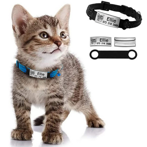 Pet Dog Cat Tag Collar Bell Brand Pet Nameplate-Veeddydropshipping