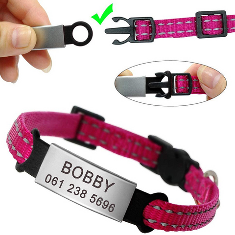 Pet Dog Cat Tag Collar Bell Brand Pet Nameplate-Veeddydropshipping