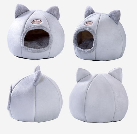 Pet Product Semi-enclosed Warm Fluffy Pet Cat Dog Nest-Veeddydropshipping-03