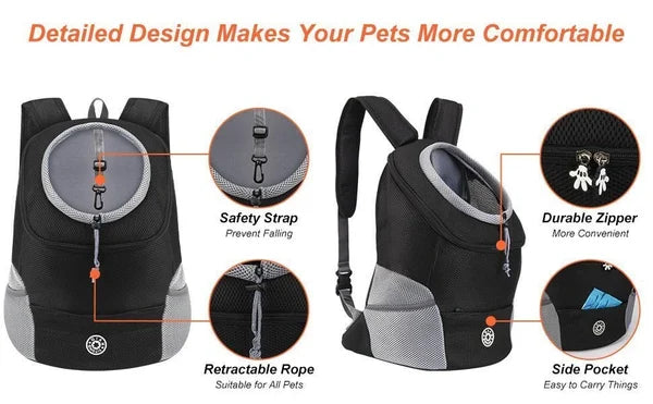 Pet Shoulder Bag Cat Dog Portable Chest Backpack -Veeddydropshipping-02