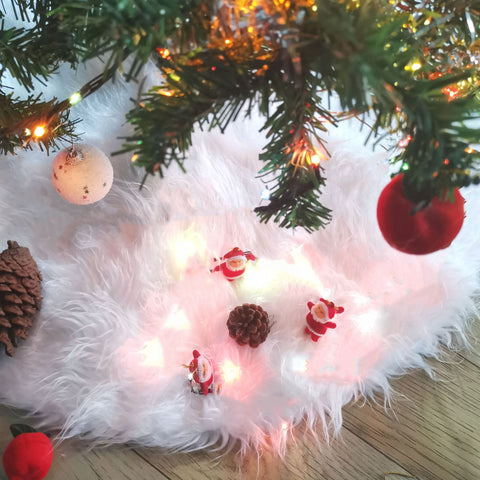     PlainWhitePlushChristmasTreeSkirtDecorativeBaseTreeSkirt-Veeddydropshipping-4