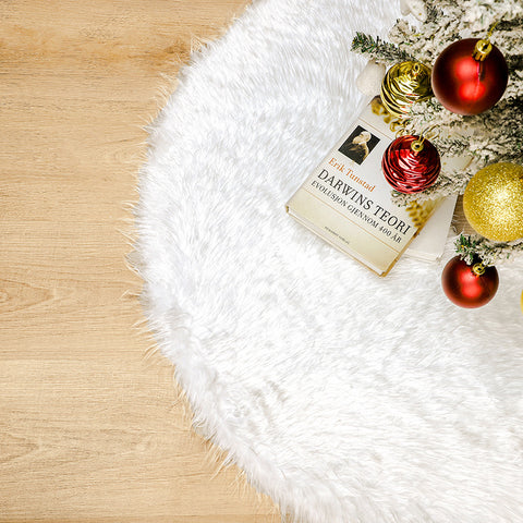   PlainWhitePlushChristmasTreeSkirtDecorativeBaseTreeSkirt-Veeddydropshipping-8
