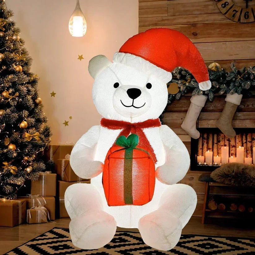 PlushLEDLightsChristmasHatPolarBearKidsToys-Veeddydropshipping-1