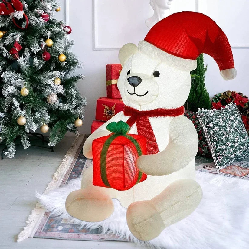 PlushLEDLightsChristmasHatPolarBearKidsToys-Veeddydropshipping-3