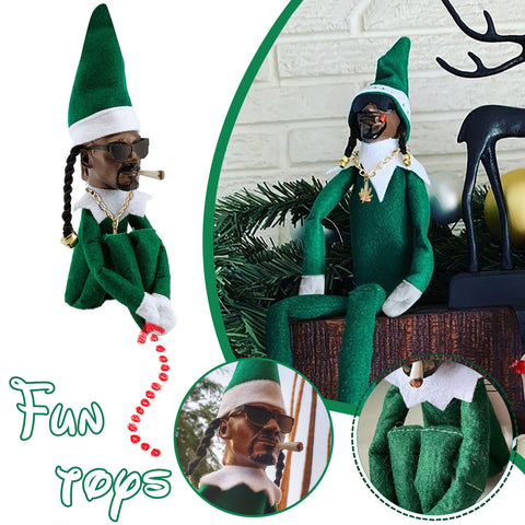    PorchChristmasElfDollNegroFeltResinDecorativeOrnament-Veeddydropshipping-2
