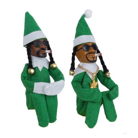       PorchChristmasElfDollNegroFeltResinDecorativeOrnament-Veeddydropshipping-5