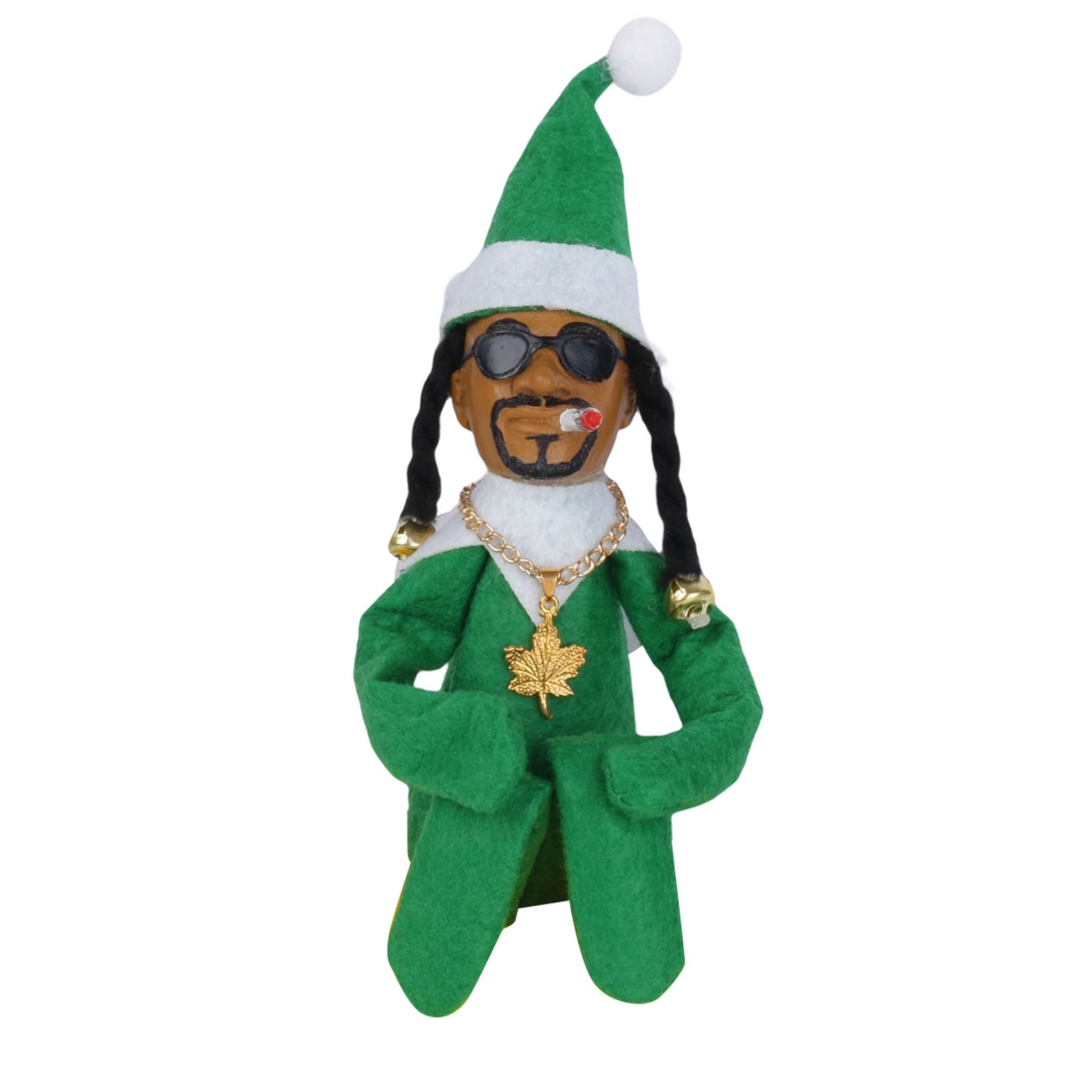       PorchChristmasElfDollNegroFeltResinDecorativeOrnament-Veeddydropshipping-6