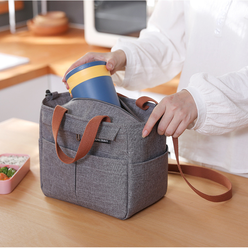 Portable Insulated Lunch Box Lunch Bag Shoulder Bags For Picnic Outdoor Camping-veeddydropshipping-3