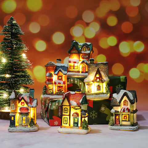    ResinSmallHouseMicroLandscapeSmallOrnamentsChristmasGift-Veeddydropshipping-1