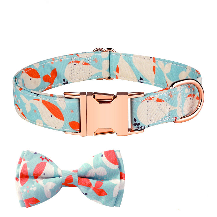    RoseGoldInsertBuckleEngravablePetBowCollar-Veeddydropshipping-5