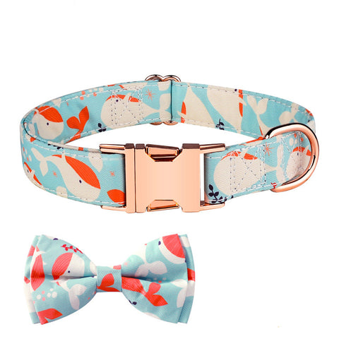    RoseGoldInsertBuckleEngravablePetBowCollar-Veeddydropshipping-5