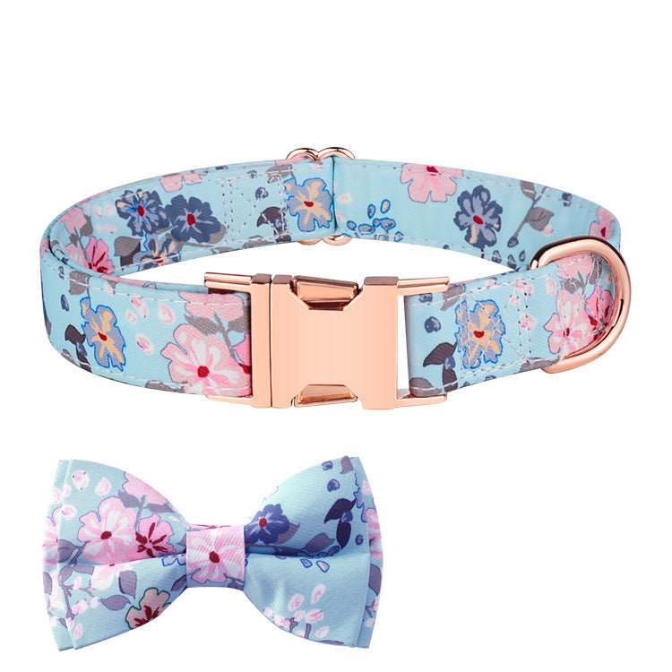       RoseGoldInsertBuckleEngravablePetBowCollar-Veeddydropshipping-7