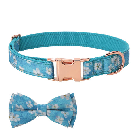       RoseGoldInsertBuckleEngravablePetBowCollar-Veeddydropshipping-8