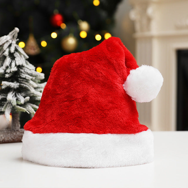    ShortPlushChristmasHatAdultHatNewSuperSoftChristmasHat-Veeddydropshipping-10