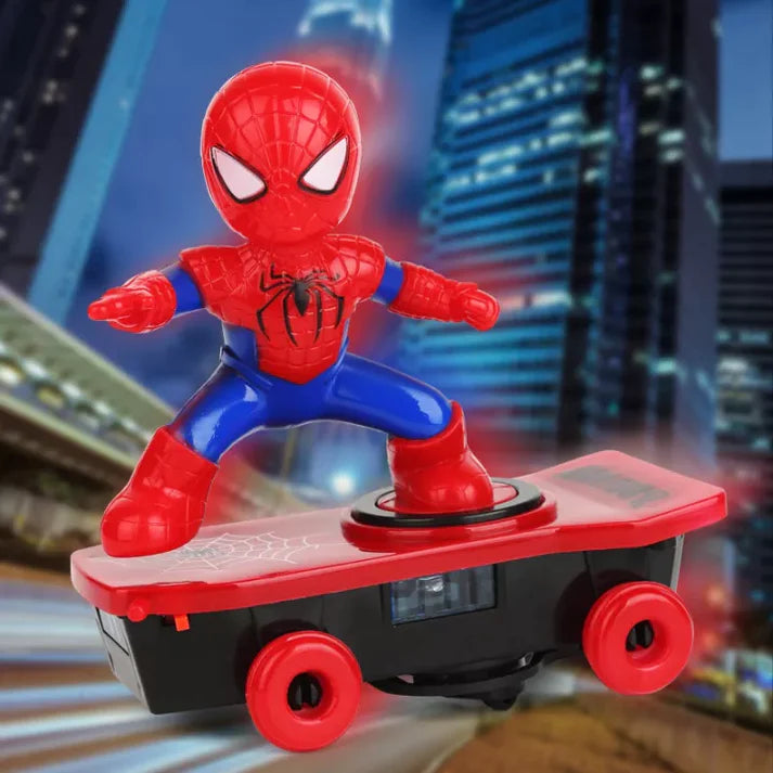 Spider-ManStunt360SpinTumbleElectricRCScooter-Veeddydropshipping-1