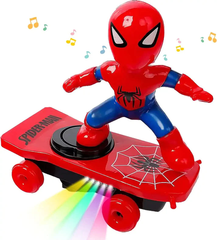 Spider-ManStunt360SpinTumbleElectricRCScooter-Veeddydropshipping-5