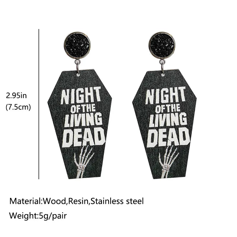 SpookyVibratingShakingEarringsHalloweenGlitterEarrings-Veeddydropshipping-5