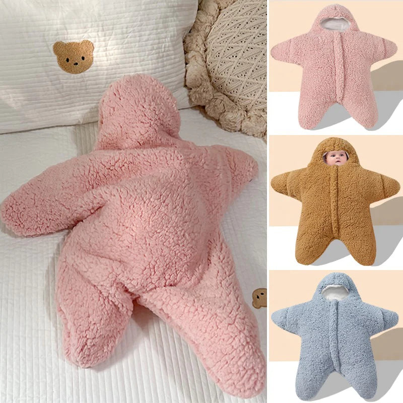StarfishLambswoolSplitLegCottonWarmBabySleepingBag-Veeddydropshipping-2