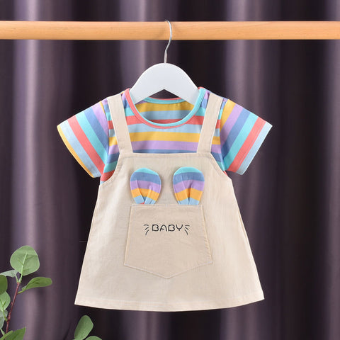 Summer Baby Girls Cute Cartoon Princess Dress-Veeddydropshipping