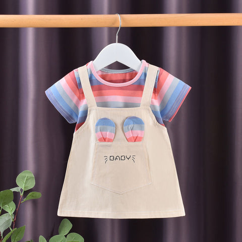 Summer Baby Girls Cute Cartoon Princess Dress-Veeddydropshipping