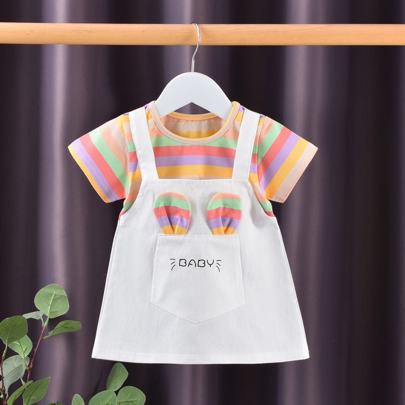 Summer Baby Girls Cute Cartoon Princess Dress-Veeddydropshipping