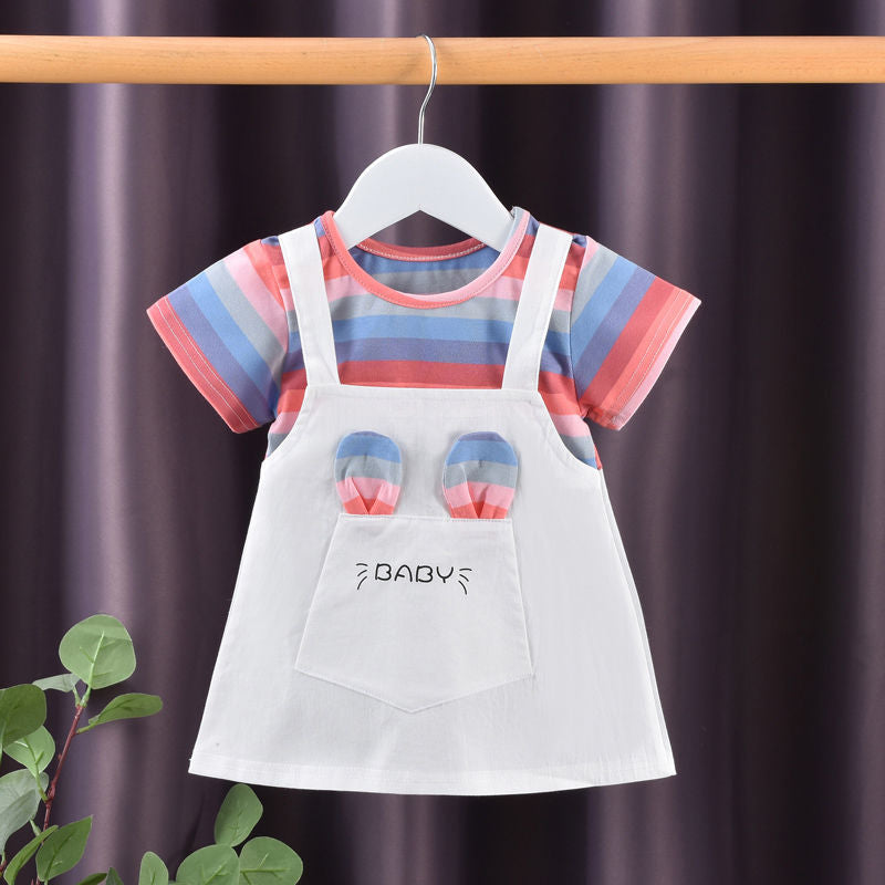 Summer Baby Girls Cute Cartoon Princess Dress-Veeddydropshipping