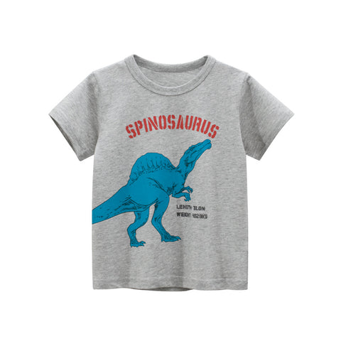 Summer T-Shirt Children Boys Short Sleeve O-Neck Clothes-Veeddydropshipping