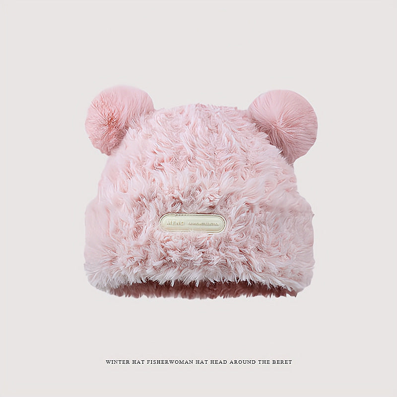 SweetCuteBearEarsHatWomenWinterWarmth-Veeddydropshipping_11