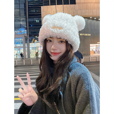 SweetCuteBearEarsHatWomenWinterWarmth-Veeddydropshipping_1