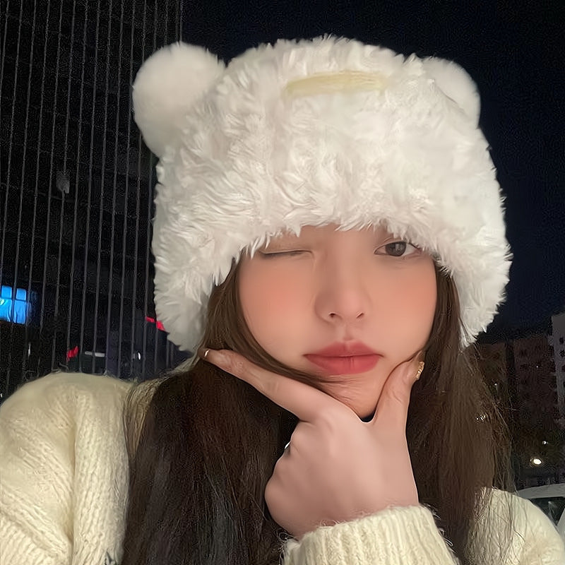 SweetCuteBearEarsHatWomenWinterWarmth-Veeddydropshipping_6