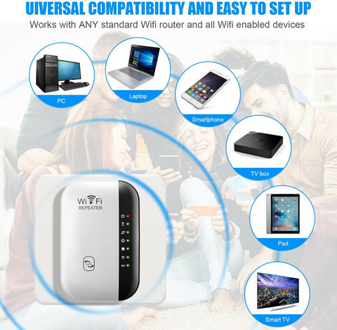 300M WiFi Repeater - Enhance Your Wireless Network Signal Strength-Veeddydropshipping