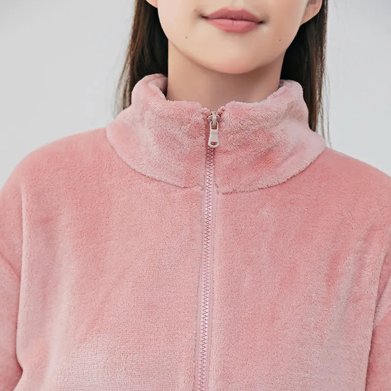 WinterPajamasSuitHomewearStand-upCollarWarmCasualWear-Veeddydropshipping-5