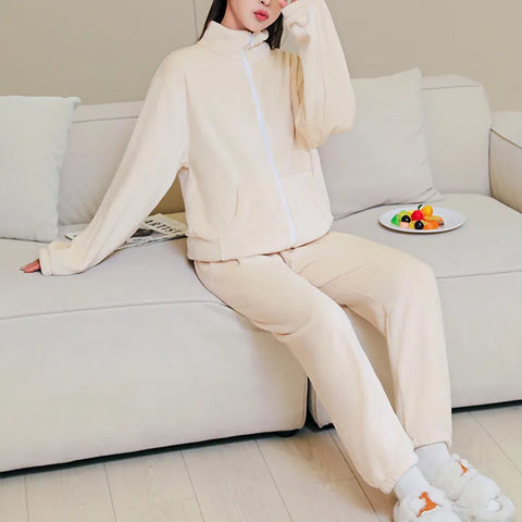 WinterPajamasSuitHomewearStand-upCollarWarmCasualWear-Veeddydropshipping-8