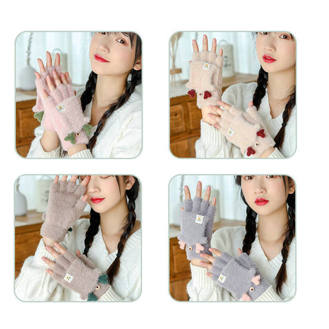 WinterWomen_sHalfFingerFlipKnitGloves-Veeddydropshipping_1