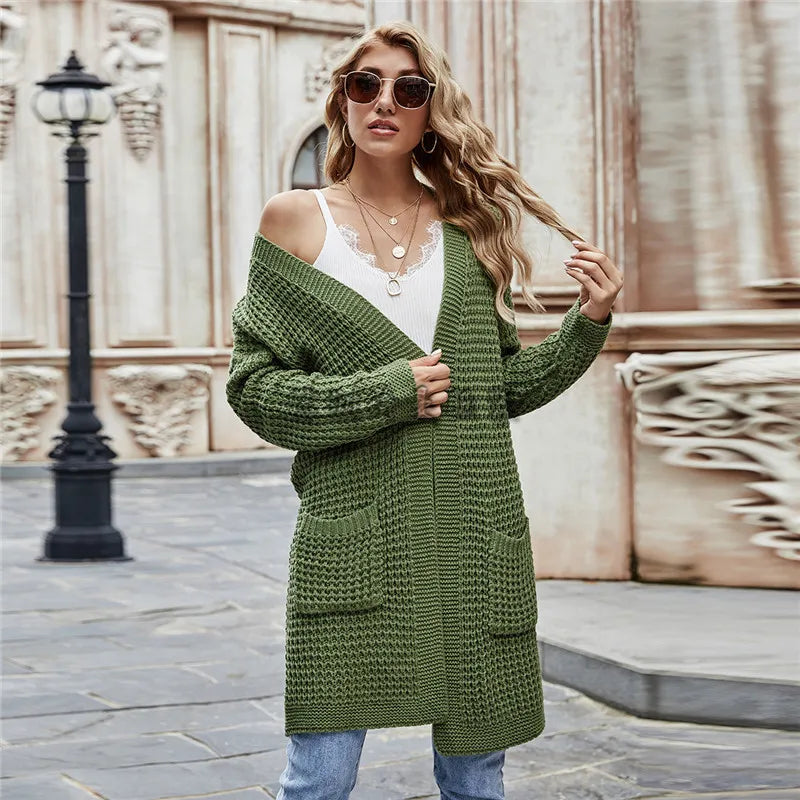 Women_sKnittedCardiganDoublePocketDropShoulderLongSweater-Veeddydropshipping-1