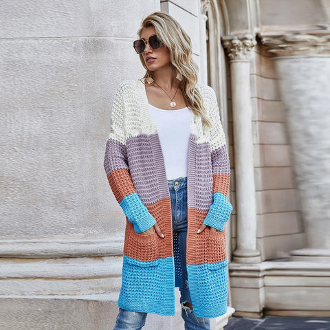 Women_sKnittedCardiganDoublePocketDropShoulderLongSweater-Veeddydropshipping-10
