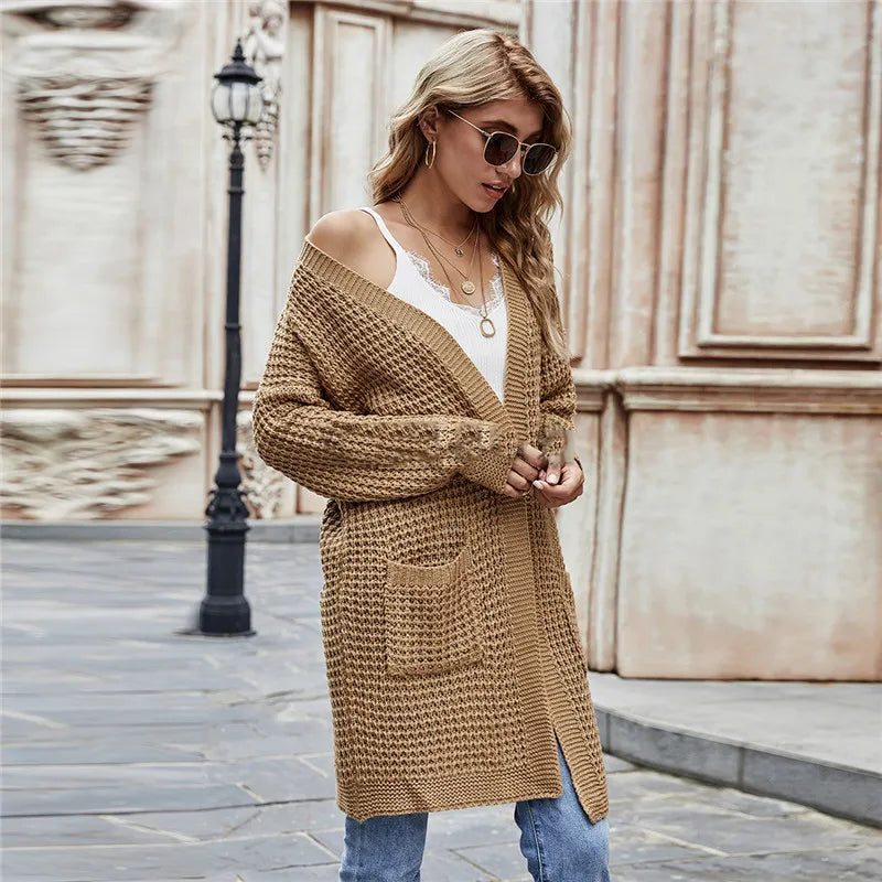 Women_sKnittedCardiganDoublePocketDropShoulderLongSweater-Veeddydropshipping-2