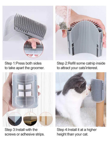 Cat Self Groomer Brush-Veeddydropshipping