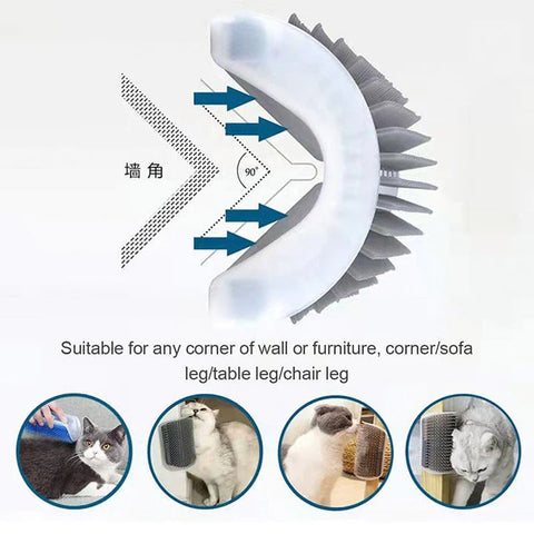 Cat Self Groomer Brush-Veeddydropshipping