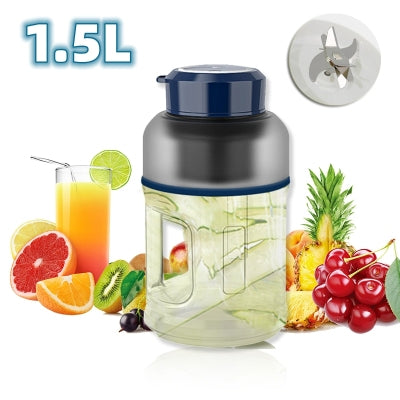 1500ml Portable Blender Cup Fruit Mixers Fruit Extractors Handheld Electric Juicer Blender For Kitchen Outdoor Home Office-1