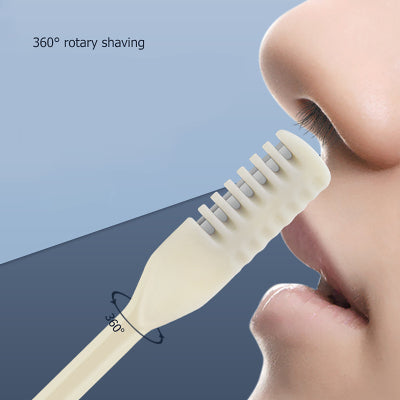 360 Degree Rotating Double Head Nose Hair Trimmer Nose Hair Removal Trimming Washable Portable Nose Ear Hair Trimmer Tools-1